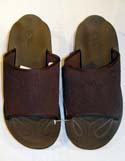 Armani Mens Black Thick Strap Flip Flops