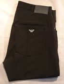 Armani Mens Black Trousers