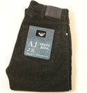 Armani Mens Black Zip Fly Cords - 33 Leg