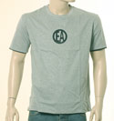 Armani Mens Light Grey & Black Reversible Short Sleeve T-Shirt