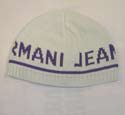 Armani Mens Logo Grey & Navy Cotton Hat