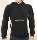 Armani Mens Navy Blue EA7 Hooded Sweatshirt