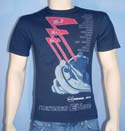 Armani Mens Navy European Motorbike Cotton T-Shirt