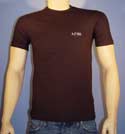 Armani Mens Navy Logo Cotton Stretchy T-Shirt