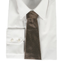 Armani Mid Beige Tie with Black Armani Logo