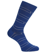 Armani Mid Blue and Light Grey Socks (1 Pair)