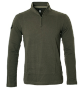 Armani Mid Grey 1/4 Zip Fastening Sweatshirt