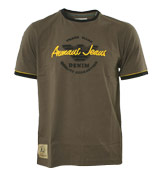 Mud Brown T-Shirt with Printed Logo