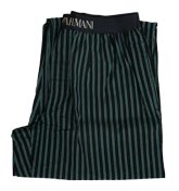 Armani Navy and Black Stripe Pyjama Trousers