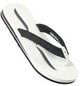 Armani Navy and White Flip Flops