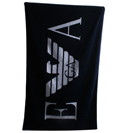 Armani Navy and White Large Towel