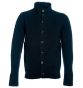 Armani Navy Button Fastening Cardigan