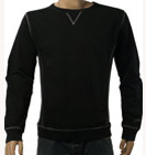 Armani Navy Cotton Sweatshirt