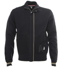 Armani Navy Full Zip Sweater