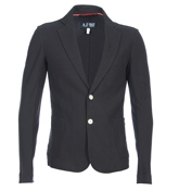 Armani Navy Honeycombe Jacket