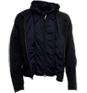Navy Jacket with Removable Hood