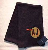 Armani Navy Logo Scarf