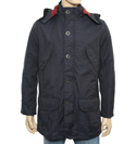 Armani Navy Longer Length Jacket With Detatchable Hood
