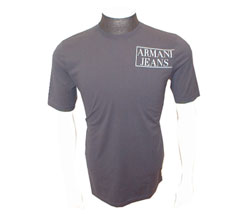 Armani Off centre logo front t-shirt