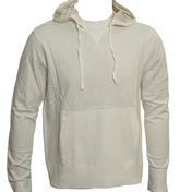 Armani Off-White Hooded Sweatshirt