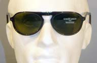 Armani Olive Tinted Shell Effect Frame Foldaway Sunglasses
