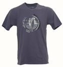 Purple Distressed Surfer Logo T-Shirt