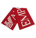 Armani Red and White Scarf