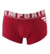 Armani Red and White Trunks