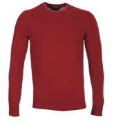 Armani Red Crew Neck Sweater