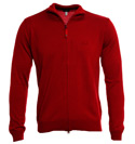 Armani Red Full Zip Sweater