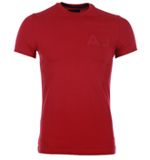 Red T-Shirt with Rubberised Logo