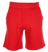 Armani Red Train CB Sweat Shorts