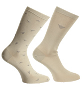Armani Silver Socks (2 Pair Pack)