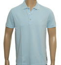 Armani Sky Blue Pique Polo Shirt