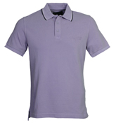 Armani Violet Pique Polo Shirt