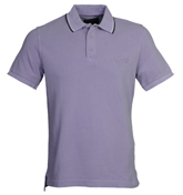 Armani Violet Pique Polo Shirt