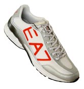 Armani White and Grey Trainers