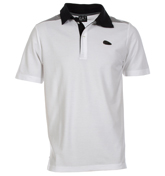 Armani White Breathable Polo Shirt