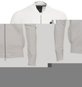 Armani White Full Zip Sweatshirt