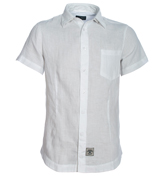 Armani White Linen Shirt