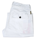 Armani White Longer Length Button Fly Shorts