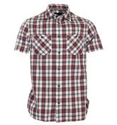 Armani White, Red and Blue Check Shirt