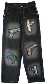 Arme Gun Jeans Black Size 34 inch waist