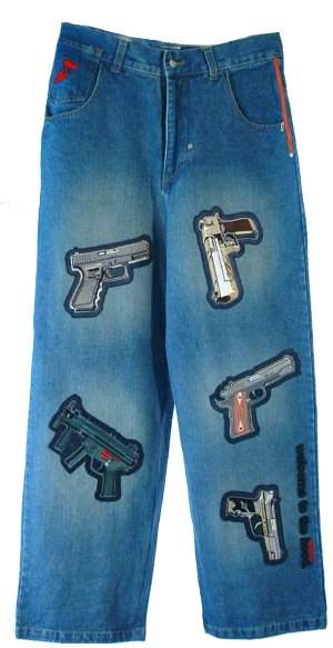 Arme Gun Jeans Blue