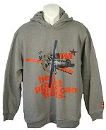 Arme Hooded Sweatshirt Grey Marl Size XX-Large