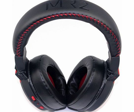 MR2 Folding Over-the-ear Sport Headphones Wireless SD/MMC Card Stereo Headset Fordable MP3 Player Adjustable headband BASS SYSTEM -Ideal for RUNNING GYM Training