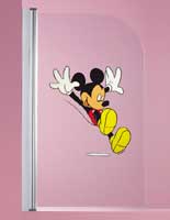 Armitage Shanks Disney Mickey Bath Screen Left Hand Hinge