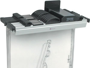 Arnos Hang-A-Plan Front Load Wall Rack for 10
