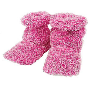 Aroma Home Fluffy Feet Warmers Pink