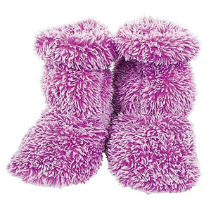 Aroma Home Fluffy Feet Warmers Purple